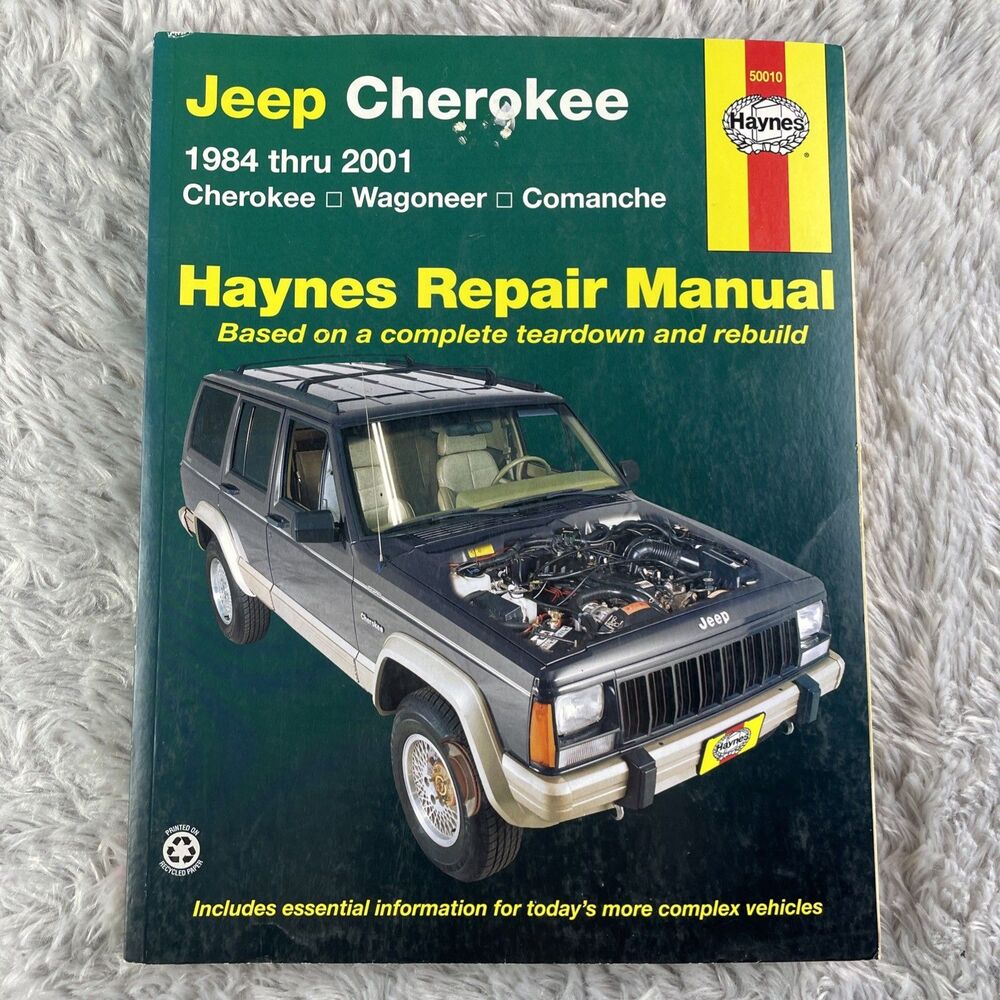 Haynes Jeep Cherokee Auto Repair Manual #50010 1984-2001 Wagoneer and Comanche